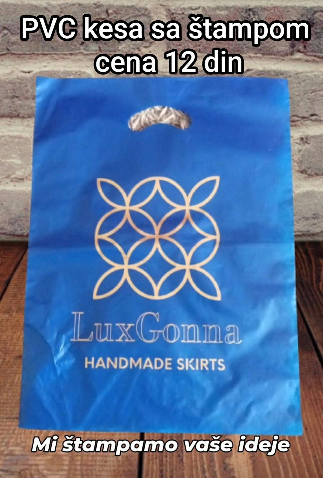 Kesa — ljubičasta sa belim logotipom